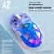 A2 Transparent RGB Bluetooth Mouse HighPerformance Wireless DualMode Digital Display Mouse 6