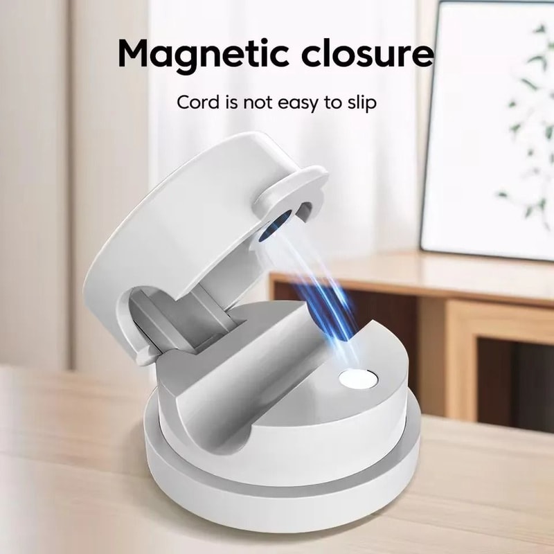 360 Rotation Magnetic Cable Organizer HighPerformance Adhesive Wire Keeper For Home Office 5