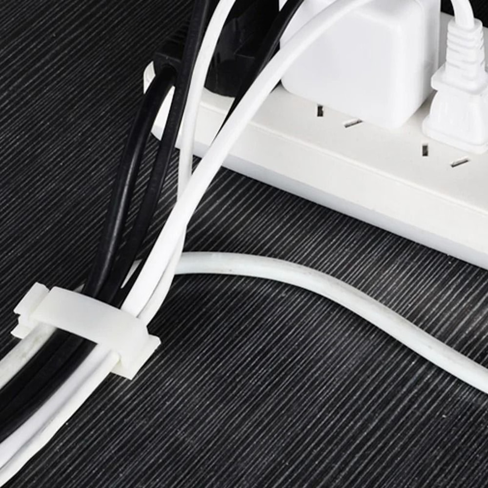 10Piece Charger Cable Organizer HighPerformance Desktop Tidy Clips USB Wire Management Holder 2