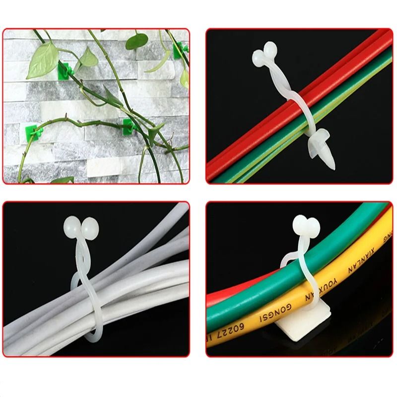 10Piece Charger Cable Organizer HighPerformance Desktop Tidy Clips USB Wire Management Holder 4