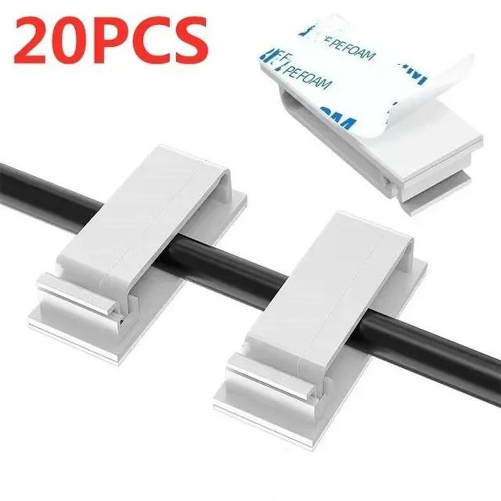 SelfAdhesive Wire Organizer HighPerformance Harness Clamp Cord Management Clip For PC USB Cables 8