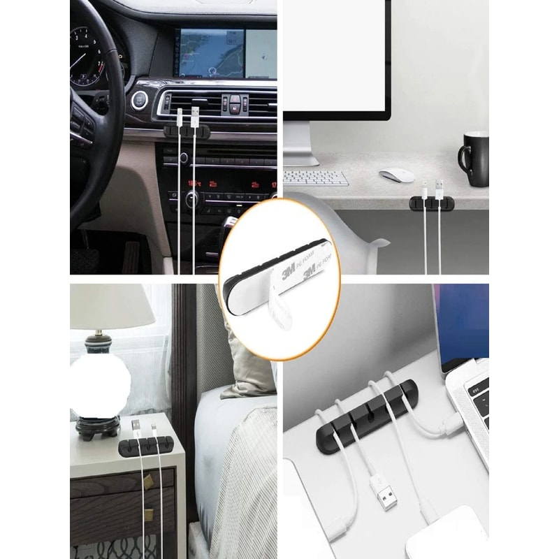Silicone Cable Holder Clips HighPerformance SelfAdhesive USB Management Wire Organizer 4