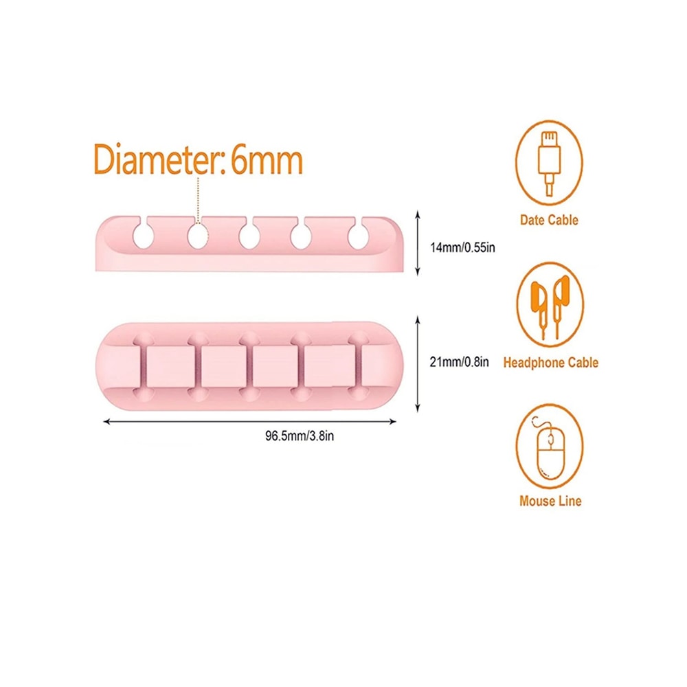 Silicone Cable Holder Clips HighPerformance SelfAdhesive USB Management Wire Organizer 5