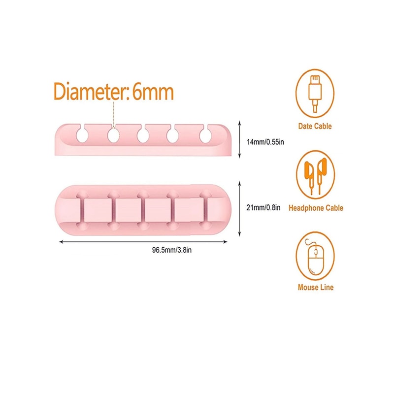 Silicone Cable Holder Clips HighPerformance SelfAdhesive USB Management Wire Organizer 5
