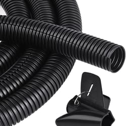 1-1/4 in flame retardant split wire loom – high-performance flexible cord protector with installation tool