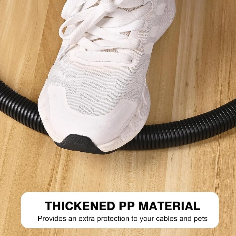 114 In Flame Retardant Split Wire Loom HighPerformance Flexible Cord Protector With Installation T 5