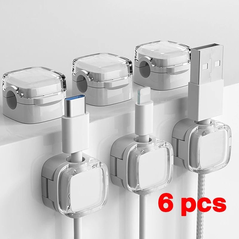 Adjustable Magnetic Cable Clips HighPerformance UnderDesk Wire Management Smooth Cord Holder 17