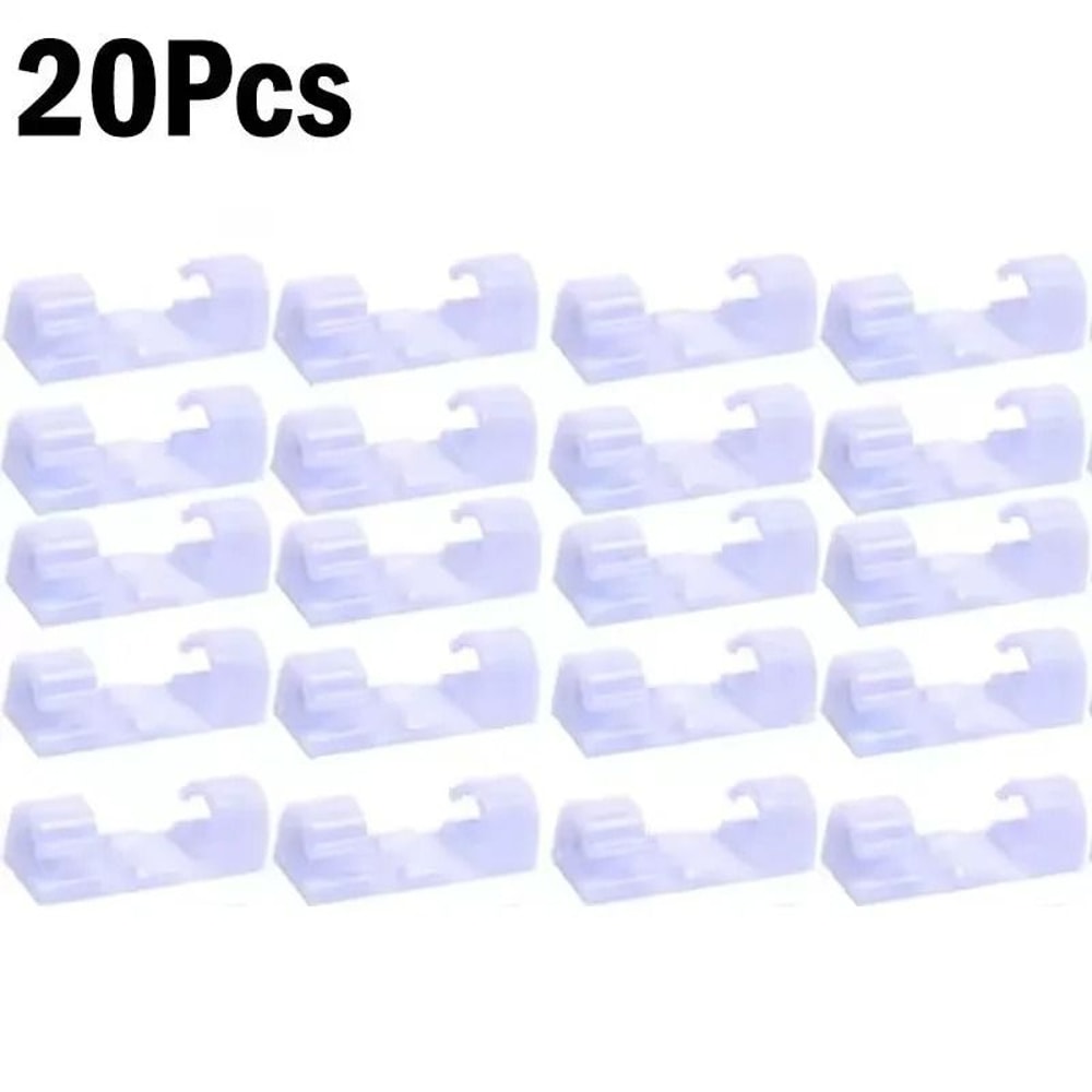 SelfAdhesive Desktop Cable Clips HighPerformance PC Mouse USB Power Cord Organizer 10