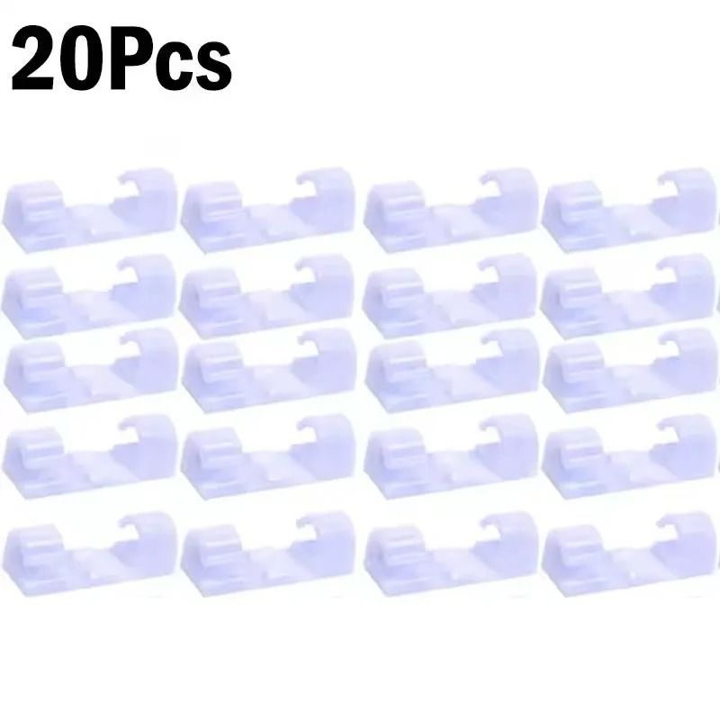 SelfAdhesive Desktop Cable Clips HighPerformance PC Mouse USB Power Cord Organizer 10