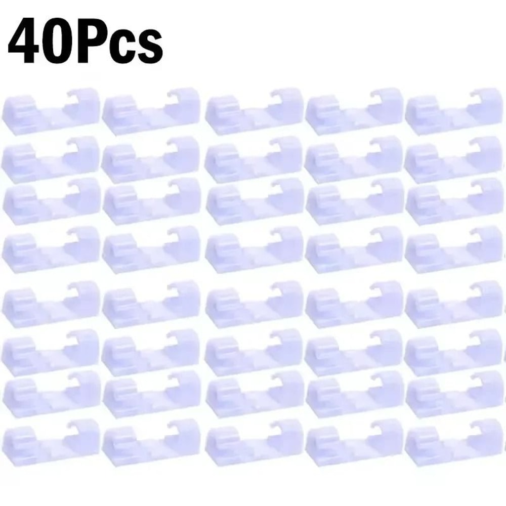 SelfAdhesive Desktop Cable Clips HighPerformance PC Mouse USB Power Cord Organizer 13