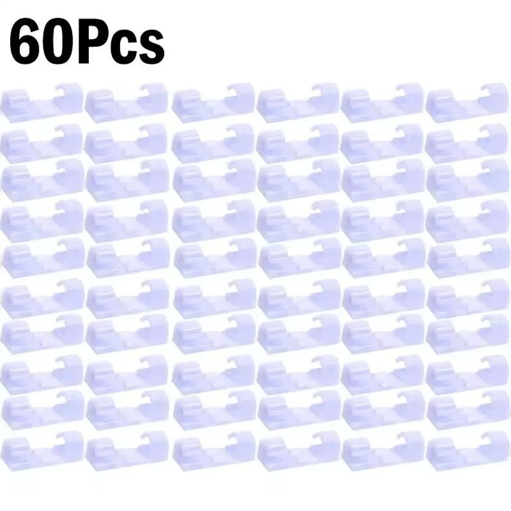 SelfAdhesive Desktop Cable Clips HighPerformance PC Mouse USB Power Cord Organizer 16