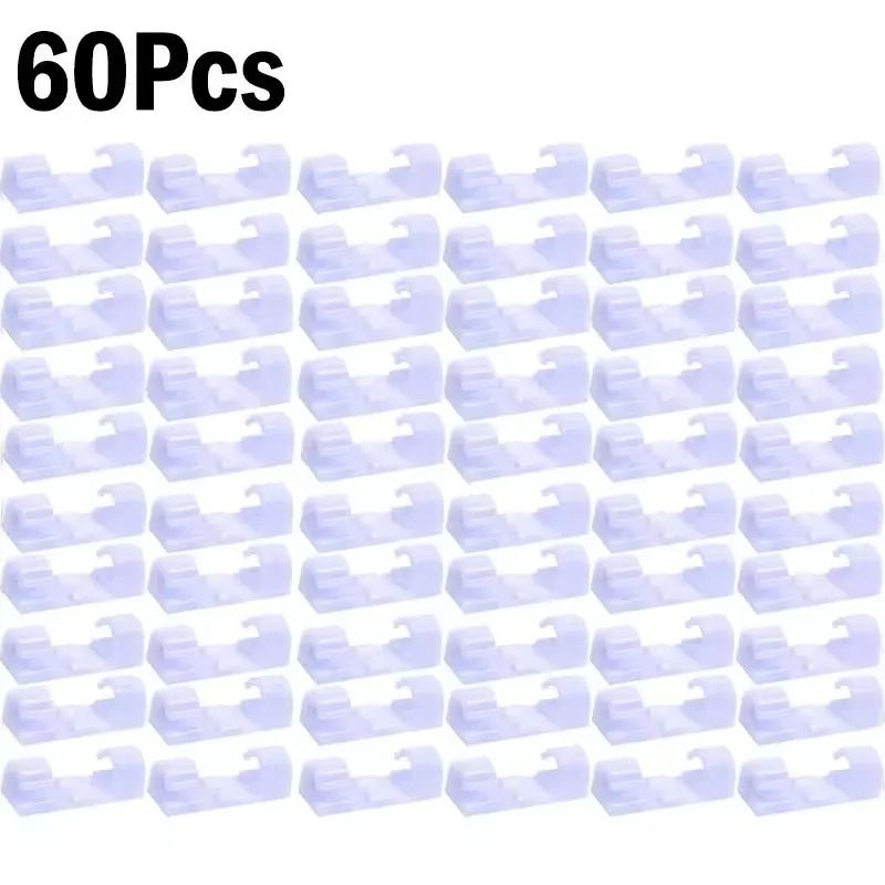 SelfAdhesive Desktop Cable Clips HighPerformance PC Mouse USB Power Cord Organizer 16