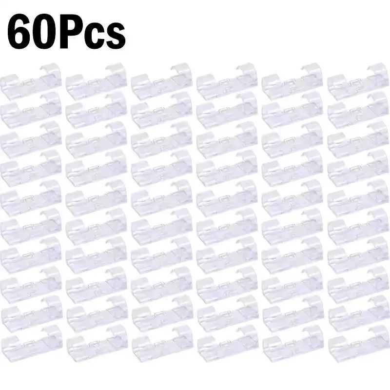 SelfAdhesive Desktop Cable Clips HighPerformance PC Mouse USB Power Cord Organizer 17