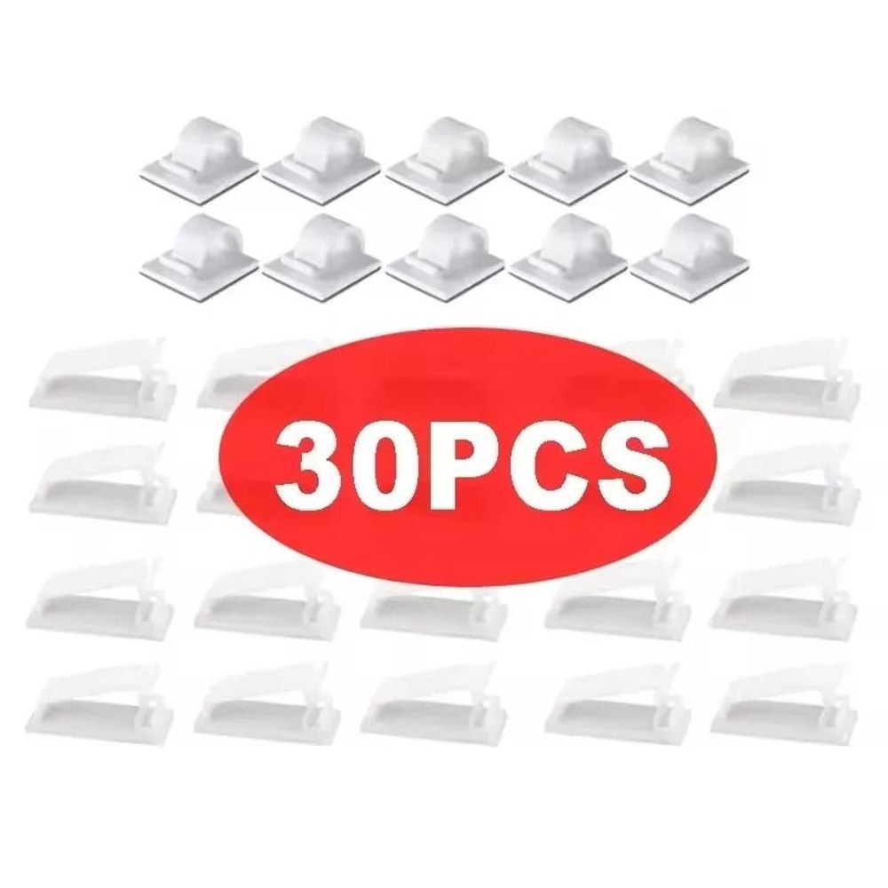 SelfAdhesive Cable Organizer Clips HighPerformance Car USB Data Cable Decorative Cord Manager 12