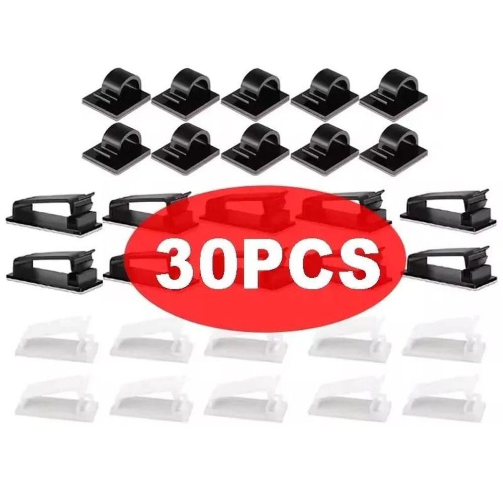 SelfAdhesive Cable Organizer Clips HighPerformance Car USB Data Cable Decorative Cord Manager 13