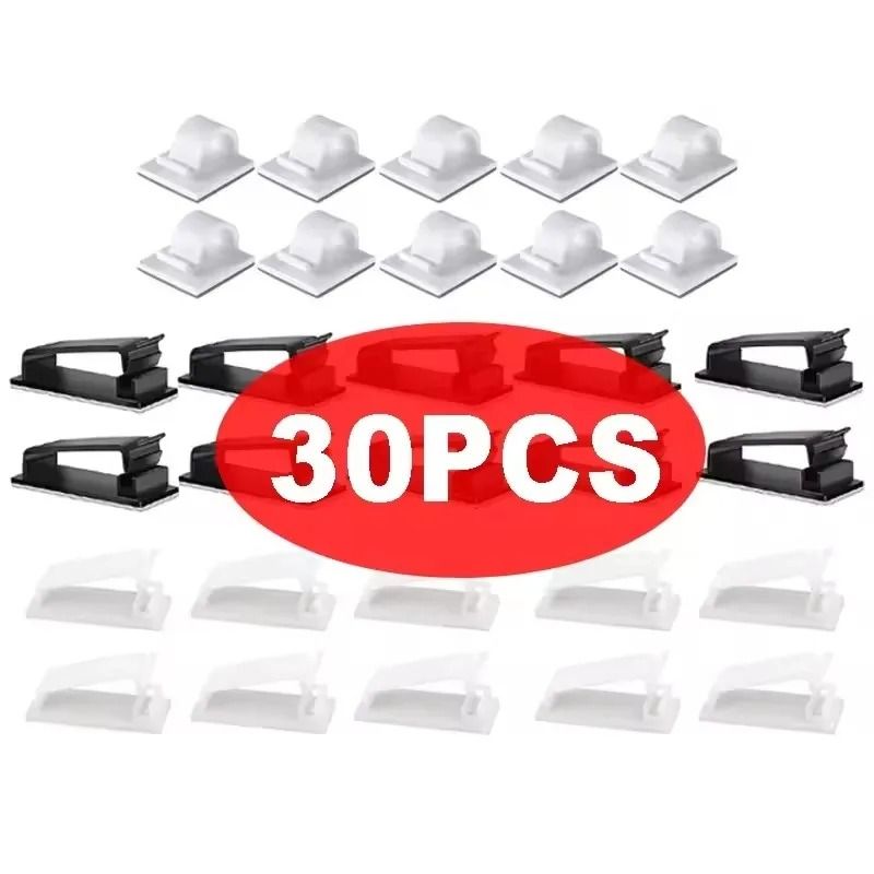 SelfAdhesive Cable Organizer Clips HighPerformance Car USB Data Cable Decorative Cord Manager 17