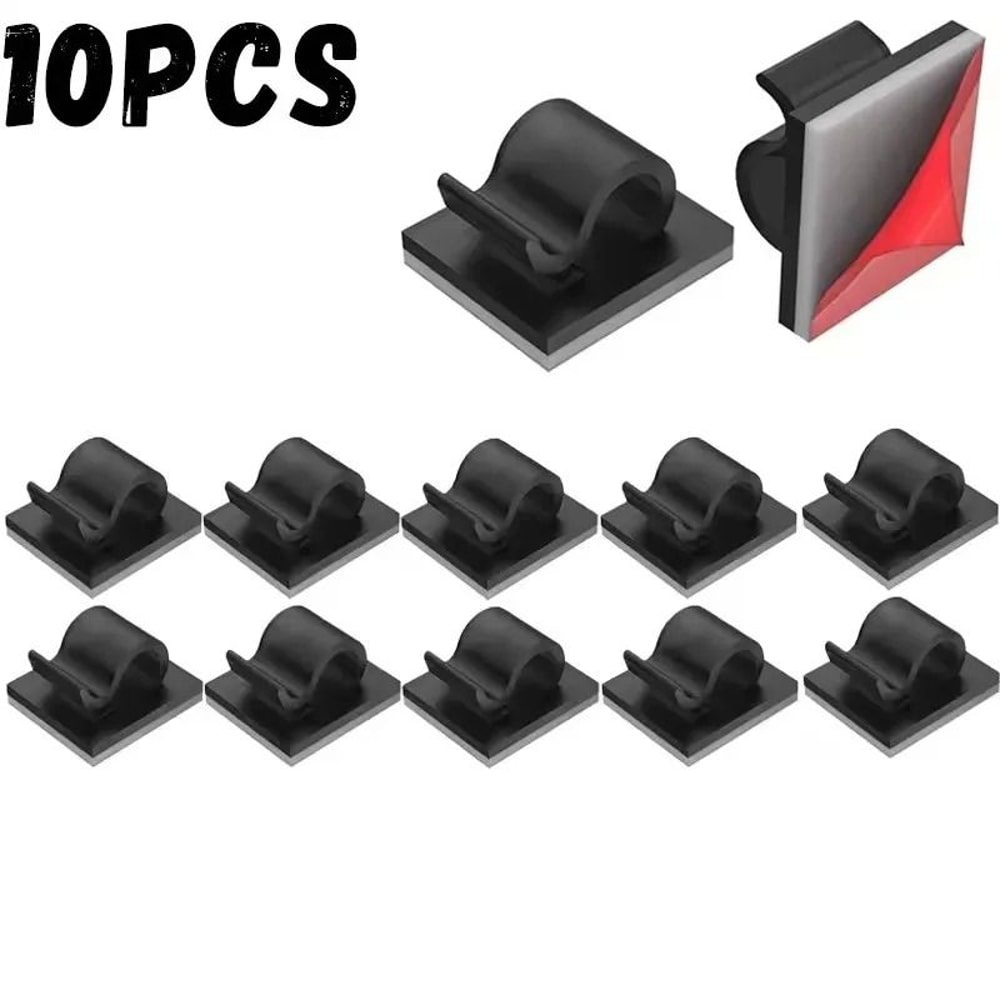 SelfAdhesive Cable Organizer Clips HighPerformance Car USB Data Cable Decorative Cord Manager 6