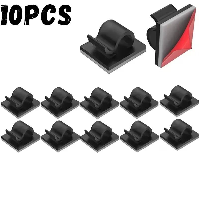 SelfAdhesive Cable Organizer Clips HighPerformance Car USB Data Cable Decorative Cord Manager 6