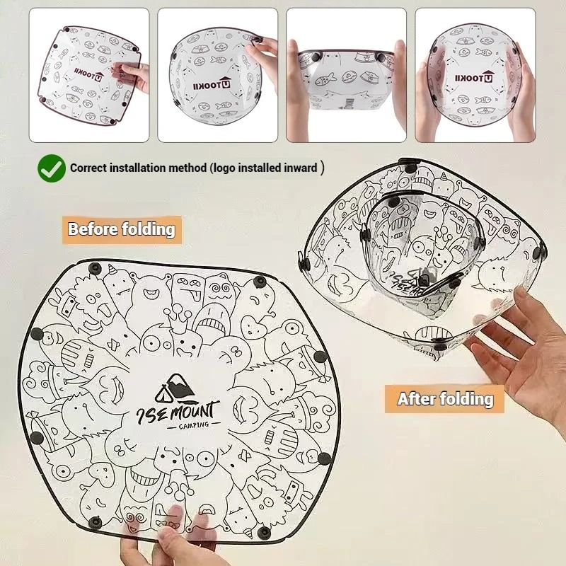 Collapsible Outdoor Camping Bowl Set HighPerformance Ultralight Foldable Tableware Portable Picni 5