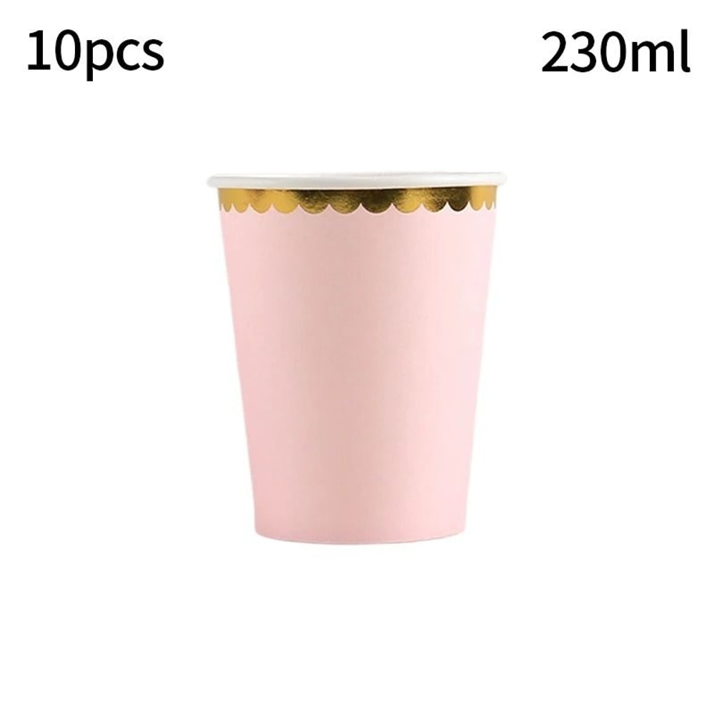 Solid Color Premium Disposable Tableware HighPerformance Party Supplies For Weddings Birthdays 14