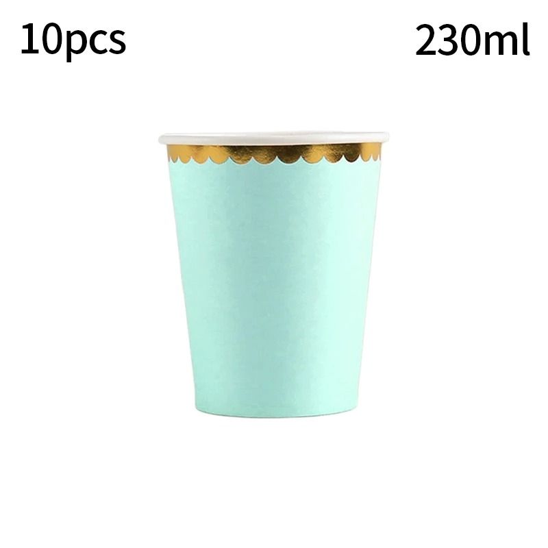 Solid Color Premium Disposable Tableware HighPerformance Party Supplies For Weddings Birthdays 17