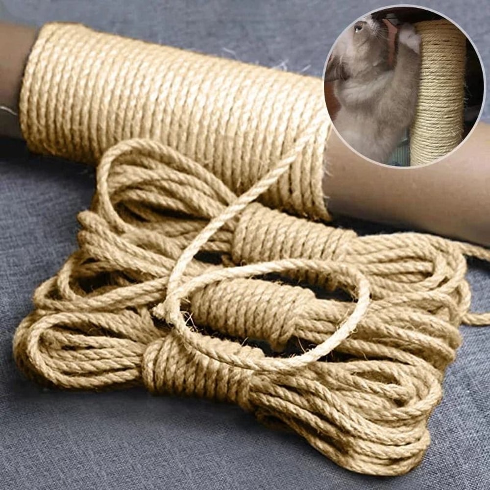 Premium Natural Sisal Rope HighPerformance Cat Tree Repair DIY Scratching Post Replacement 0