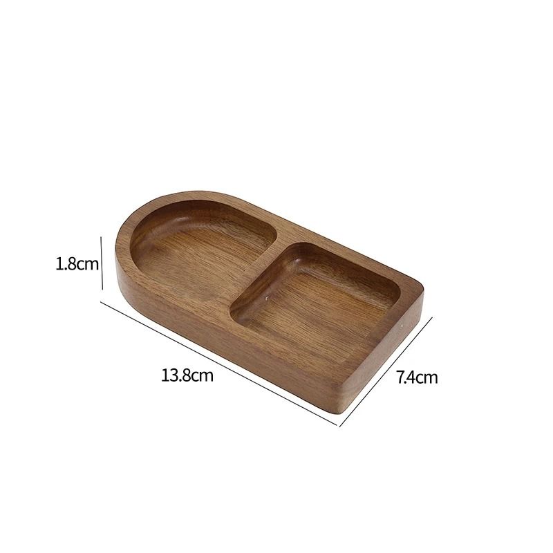 Mini Bamboo Decorative Tray HighPerformance Creative Coffee Cup Mat Wood Flower Pot Saucer 19