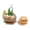 Mini Bamboo Decorative Tray HighPerformance Creative Coffee Cup Mat Wood Flower Pot Saucer 5