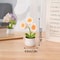 Finished Sunflower Crochet Plant HighPerformance HandWoven Artificial Flower Desktop Decoration 13