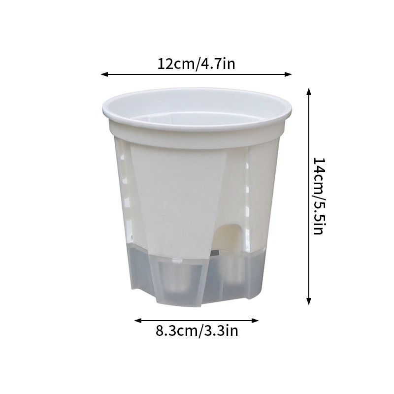 Transparent SelfWatering Plant Pot HighPerformance Plastic Planter With Precision Drainage Holes 9
