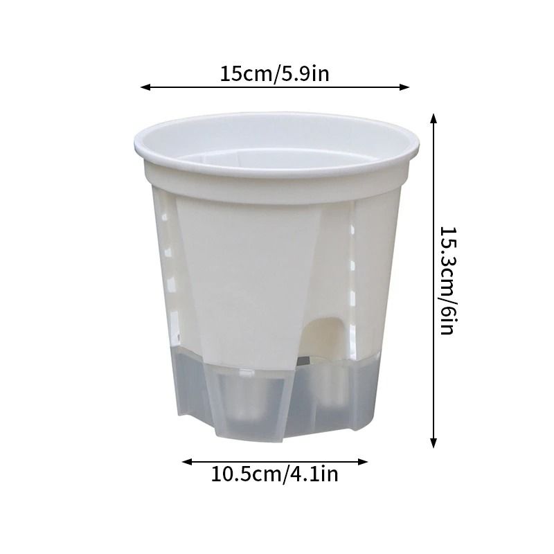 Transparent SelfWatering Plant Pot HighPerformance Plastic Planter With Precision Drainage Holes 10