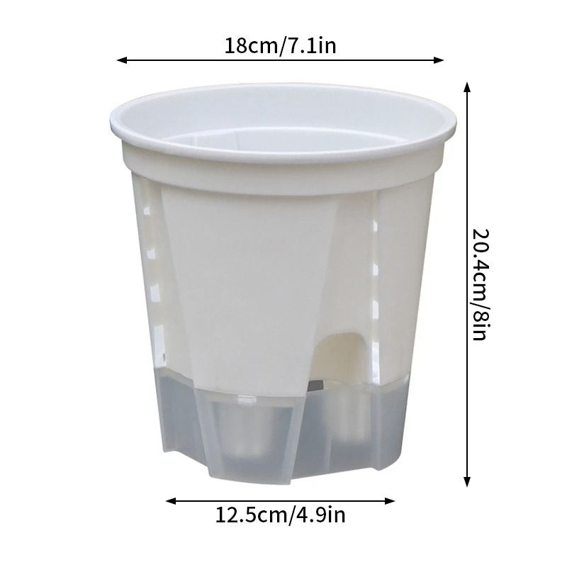 Transparent SelfWatering Plant Pot HighPerformance Plastic Planter With Precision Drainage Holes 11