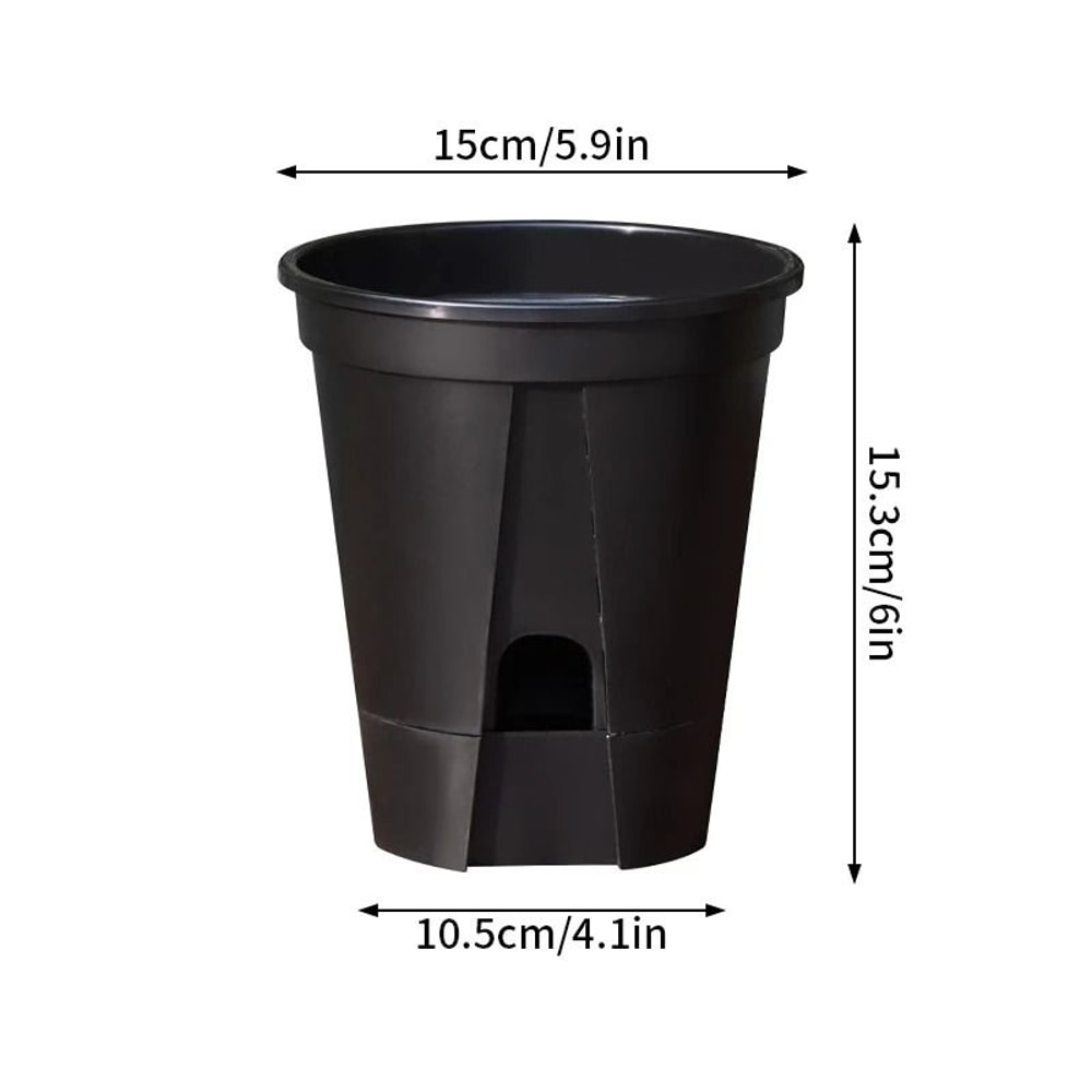 Transparent SelfWatering Plant Pot HighPerformance Plastic Planter With Precision Drainage Holes 16