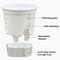 Transparent SelfWatering Plant Pot HighPerformance Plastic Planter With Precision Drainage Holes 4