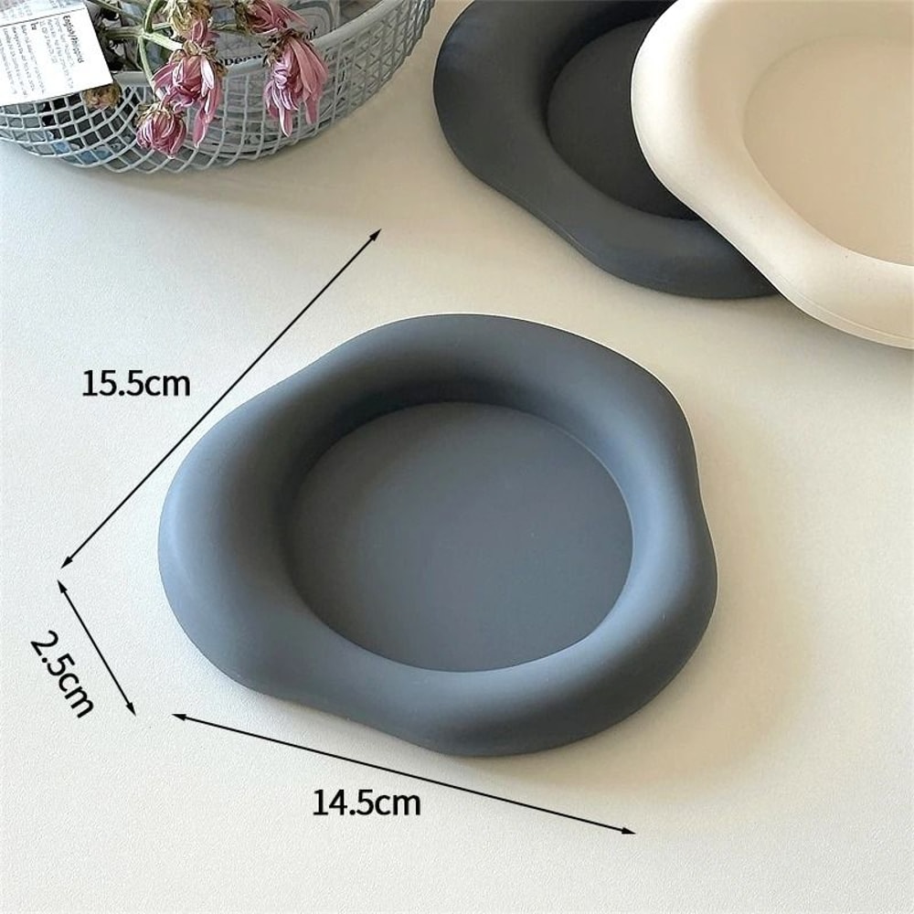 Cloud Shape Silicone Coasters HighPerformance Imitation Ceramic Heat Insulation NonSlip Drink Mat 8