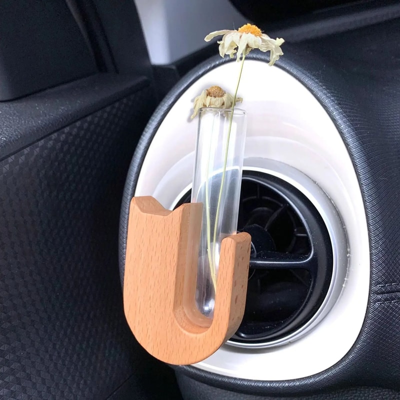 Cat Whisker Storage Jar HighPerformance Wooden Test Tube Vase Pet Hair Keepsake Magnet 4