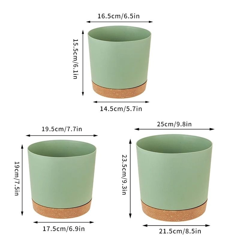 SelfWatering Plant Pots HighPerformance Automatic Plastic Flowerpots With Integrated Saucer 5