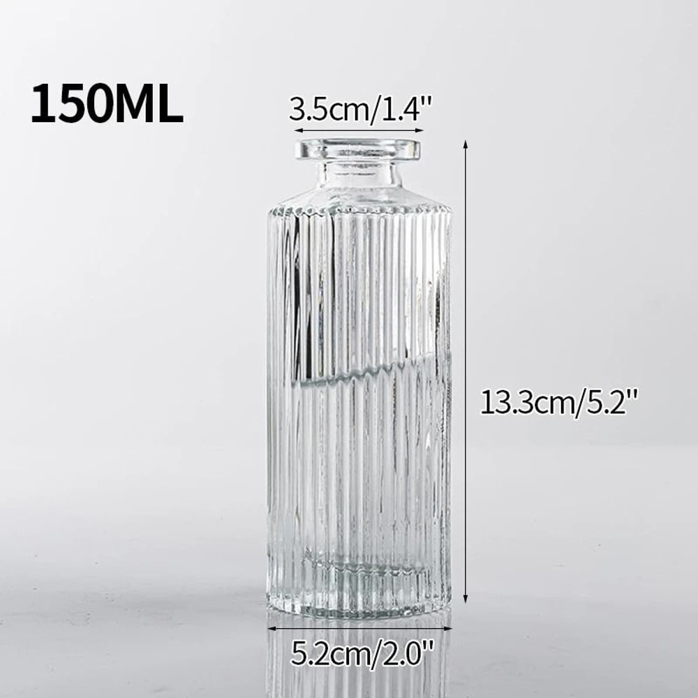 Mini Transparent Nordic Glass Vase HighPerformance Hydroponic Plant Vase Modern Living Room Ornam 9