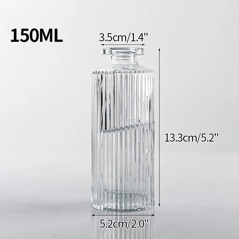 Mini Transparent Nordic Glass Vase HighPerformance Hydroponic Plant Vase Modern Living Room Ornam 9