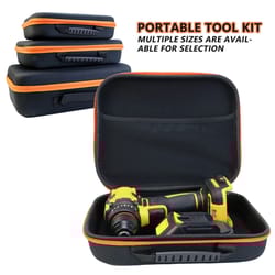 shockproof electrician tool bag – high-performance waterproof drill carry case & large capacity oxford hardware box
