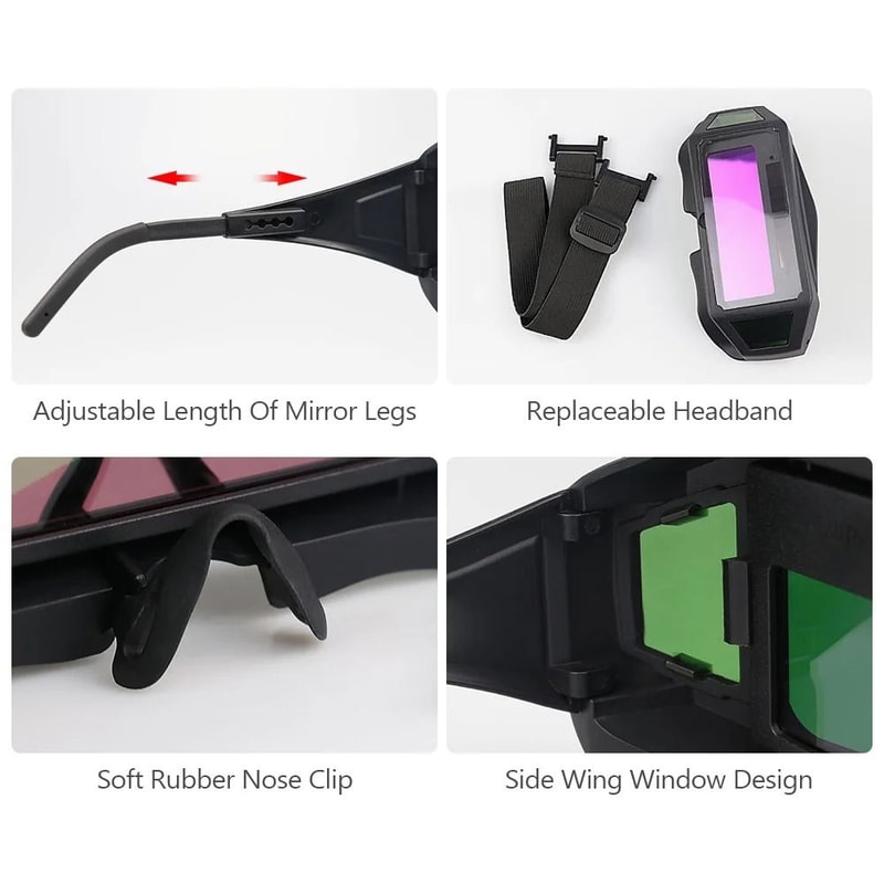 Professional AutoDarkening Welding Glasses HighPerformance TIG MIG MMA Eye Protection Goggles 3