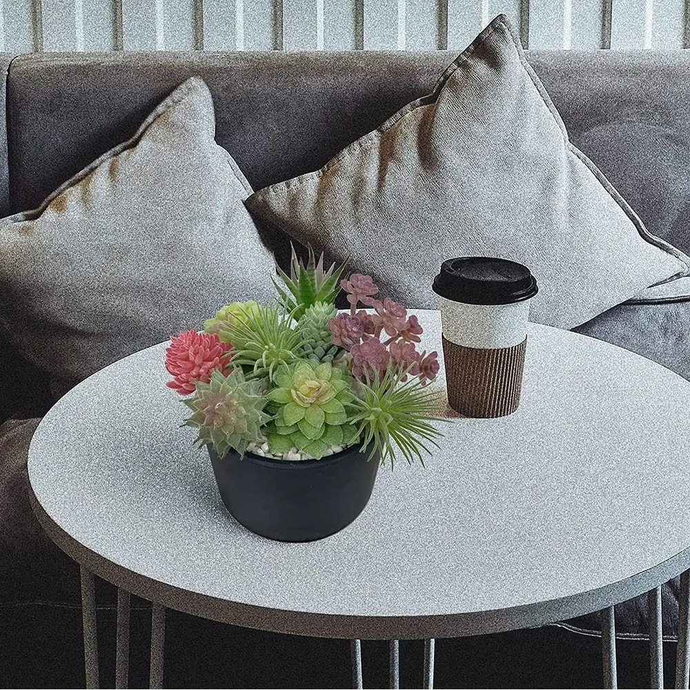 Artificial Small Succulent Set HighPerformance 9Piece Indoor Botanical Decor MultiType Faux Plant 1