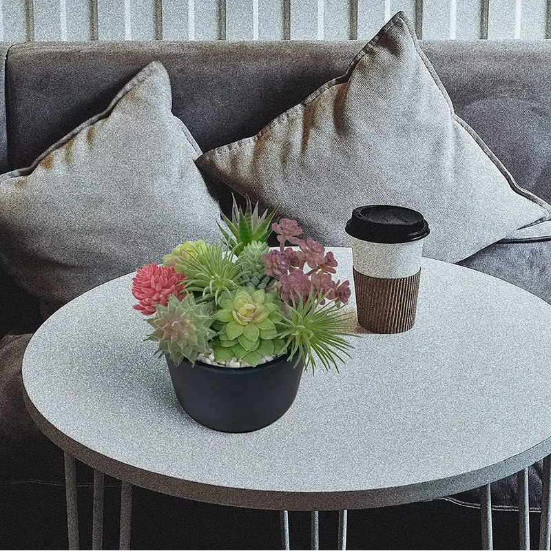 Artificial Small Succulent Set HighPerformance 9Piece Indoor Botanical Decor MultiType Faux Plant 1