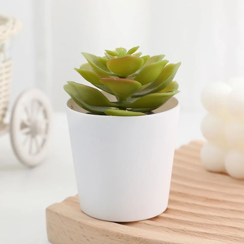 Artificial Succulent Mini Bonsai HighPerformance Simulation Evergreen Cactus Fake Plastic Decor P 2