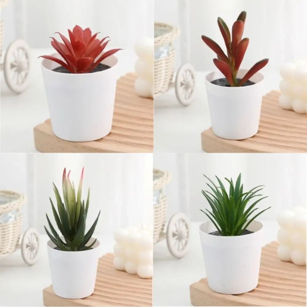 Artificial Succulent Mini Bonsai HighPerformance Simulation Evergreen Cactus Fake Plastic Decor P 3