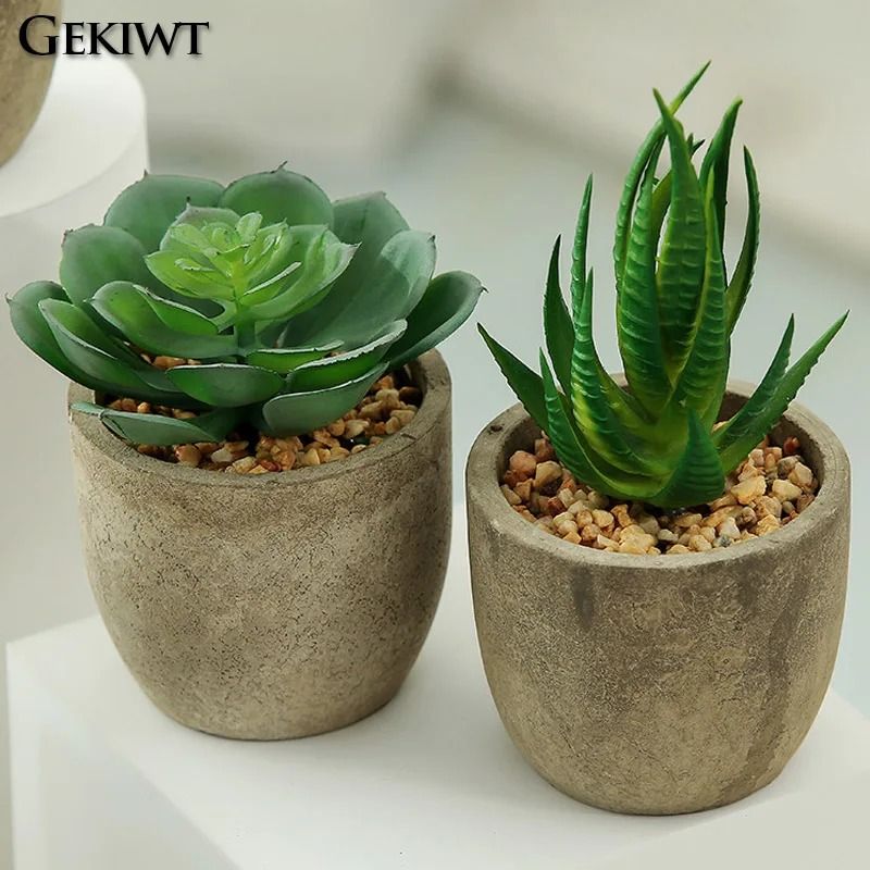 Mini Evergreen Simulated Tree HighPerformance Artificial Succulent Pot Plant Office Table Ornamen 3