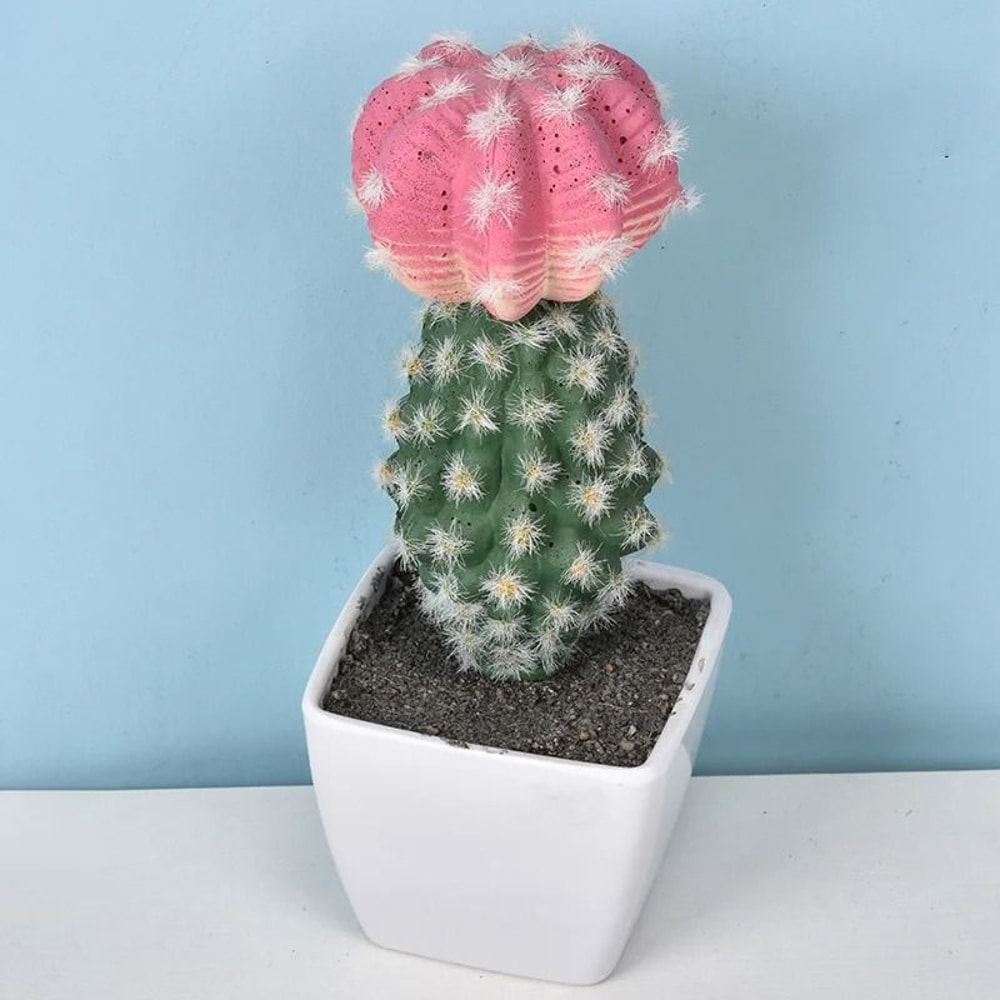 Mini Realistic Fake Cactus HighPerformance Artificial Succulent Without Pot Cute Potted Plant Dec 12