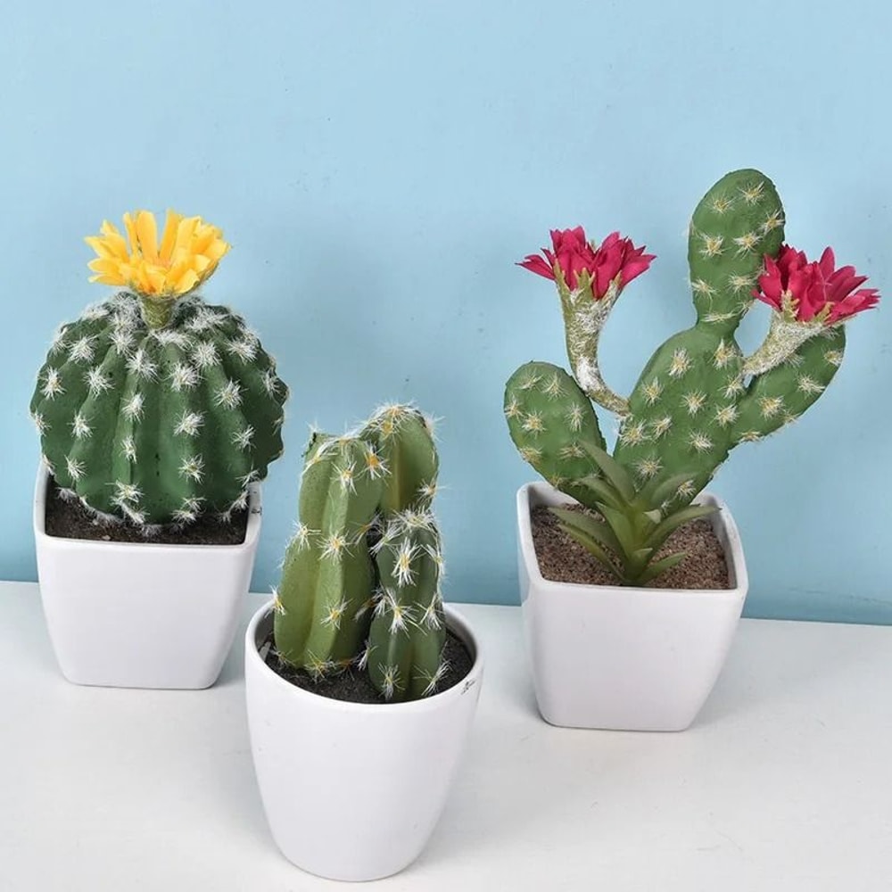 Mini Realistic Fake Cactus HighPerformance Artificial Succulent Without Pot Cute Potted Plant Dec 2