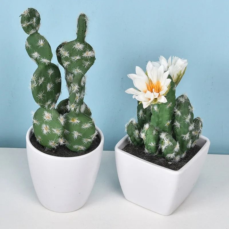 Mini Realistic Fake Cactus HighPerformance Artificial Succulent Without Pot Cute Potted Plant Dec 3