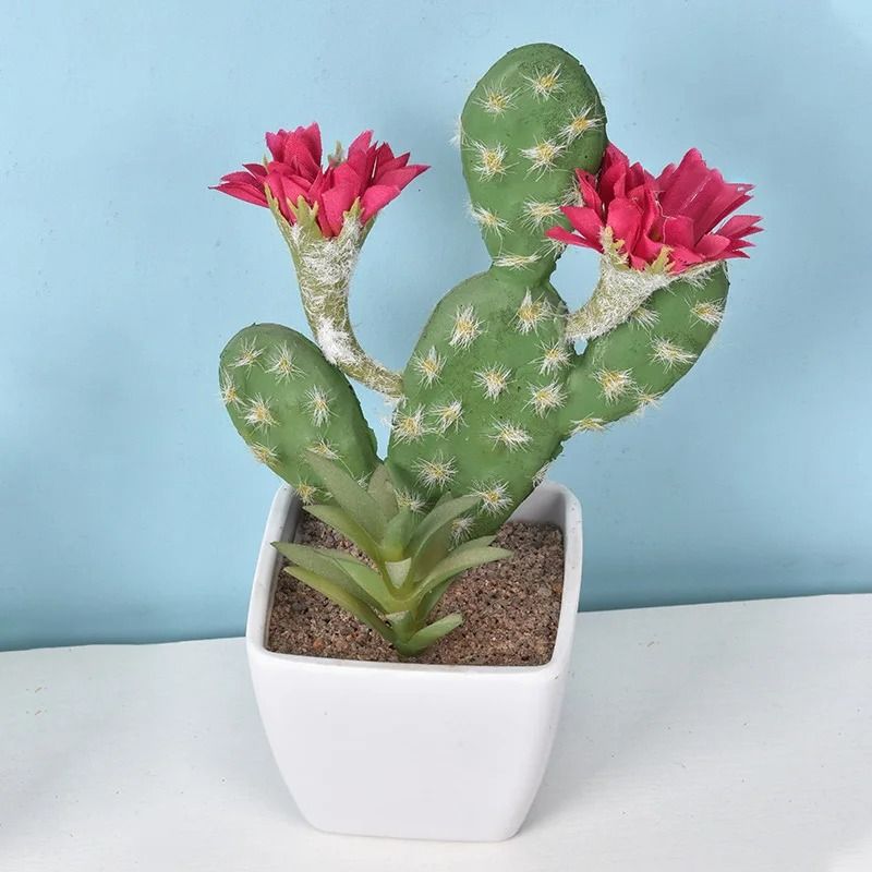 Mini Realistic Fake Cactus HighPerformance Artificial Succulent Without Pot Cute Potted Plant Dec 8